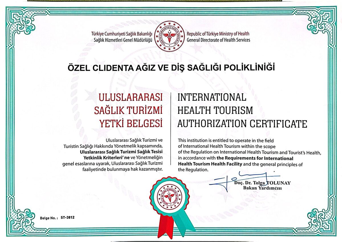 Sağlık Turizmi Yetki Belgesi